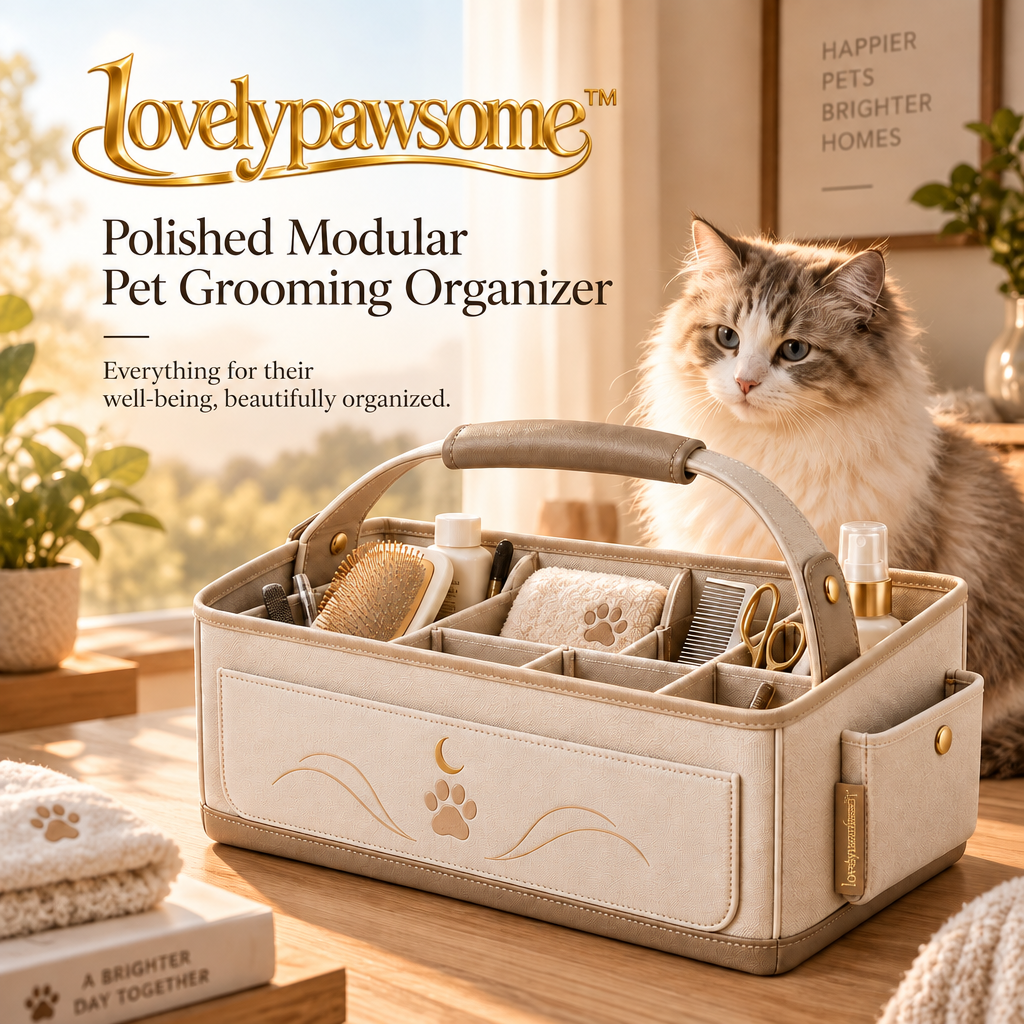 lovelypawsome™ Polished Modular Pet Grooming Organizer