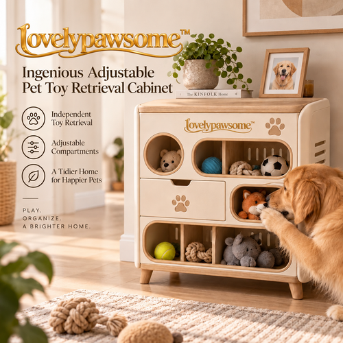 lovelypawsome™ Ingenious Adjustable Pet Toy Retrieval Cabinet