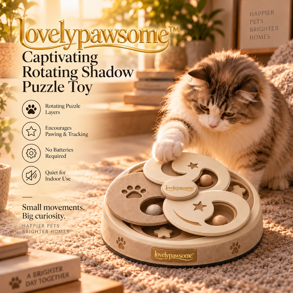 lovelypawsome™ Captivating Rotating Shadow Puzzle Toy