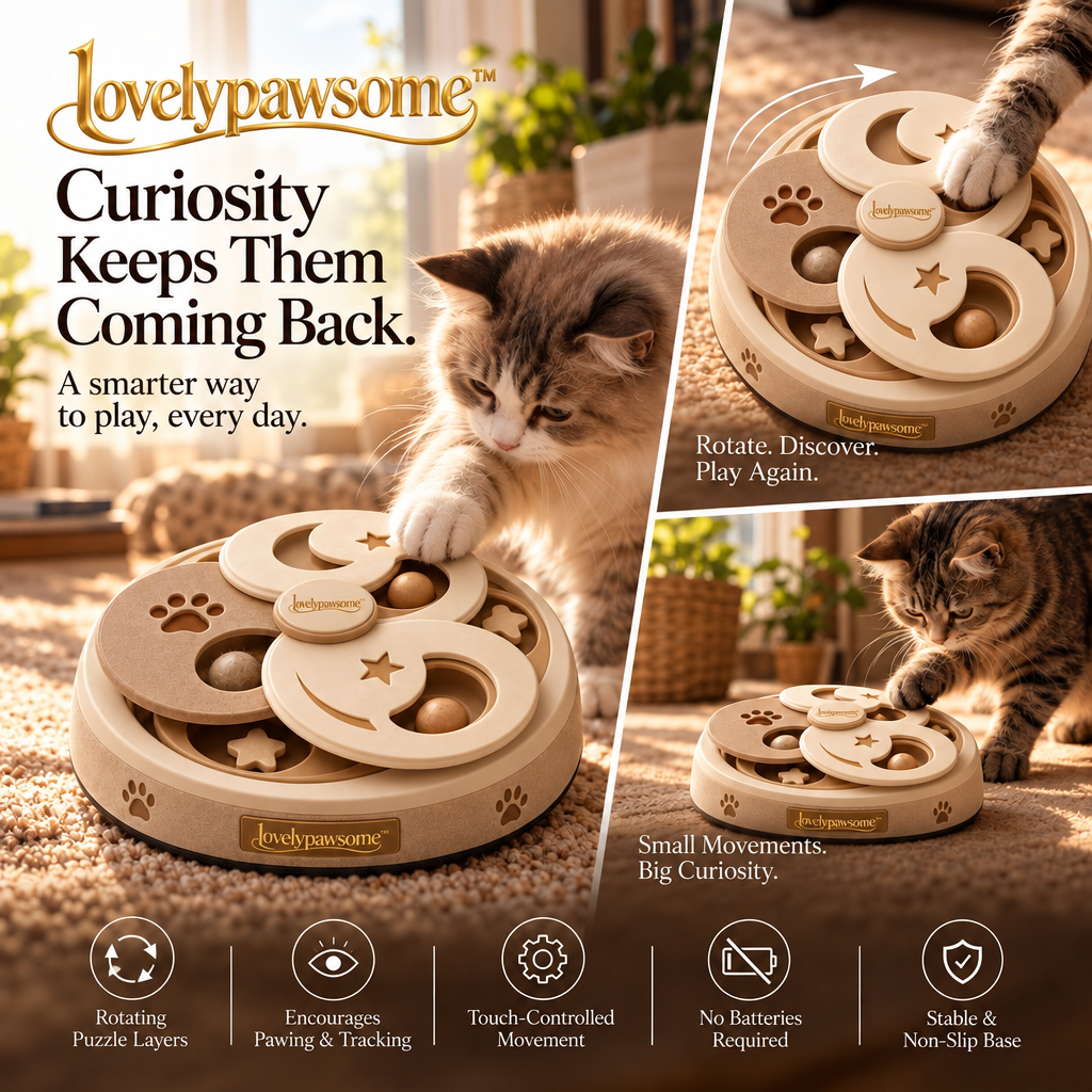 lovelypawsome™ Captivating Rotating Shadow Puzzle Toy