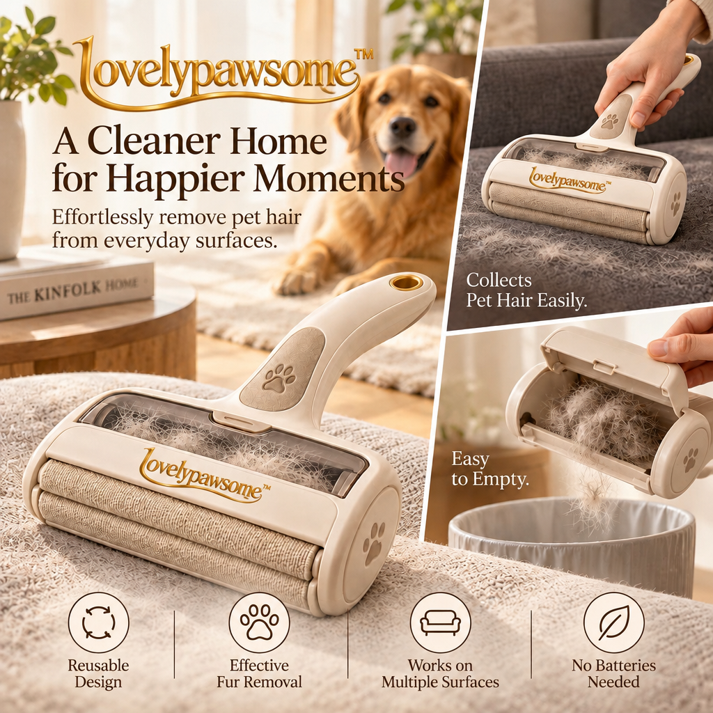 lovelypawsome™ Immaculate Reusable Fur-Collecting Surface Brush