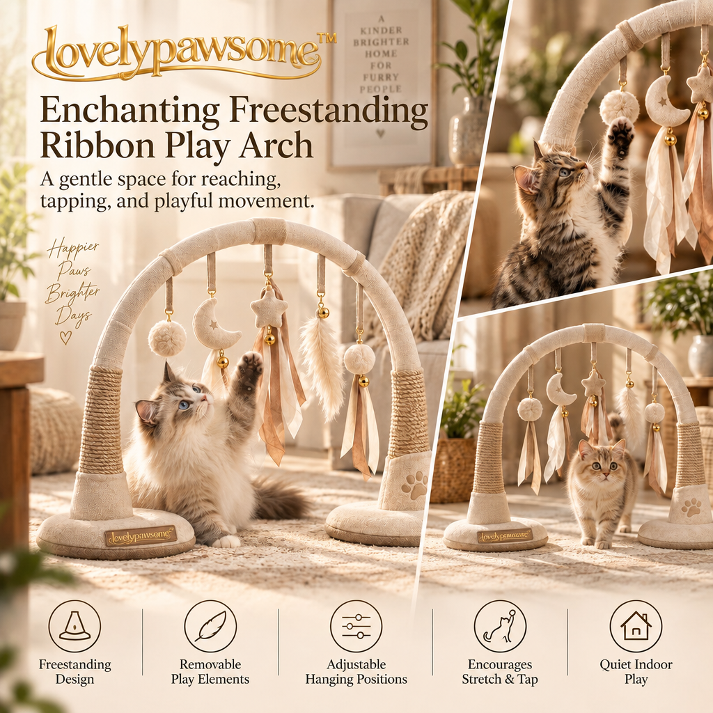 lovelypawsome™ Enchanting Freestanding Ribbon Play Arch
