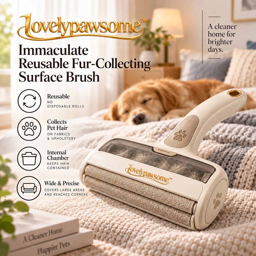 lovelypawsome™ Immaculate Reusable Fur-Collecting Surface Brush