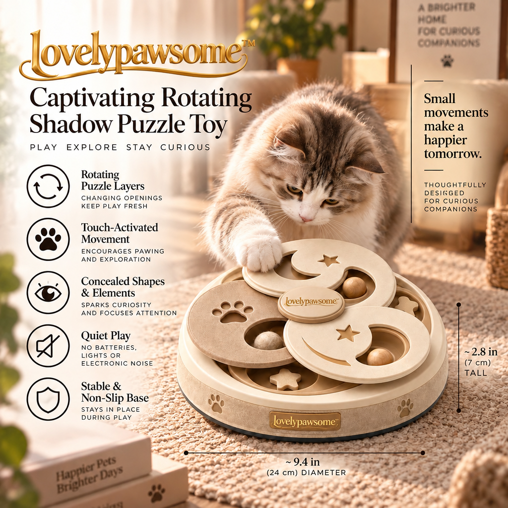 lovelypawsome™ Captivating Rotating Shadow Puzzle Toy