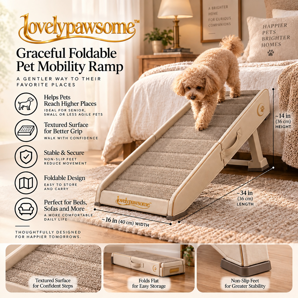 lovelypawsome™ Graceful Foldable Pet Mobility Ramp