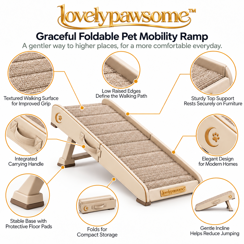 lovelypawsome™ Graceful Foldable Pet Mobility Ramp