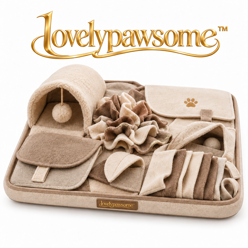 lovelypawsome™ Curious Layered Hide-and-Seek Activity Mat