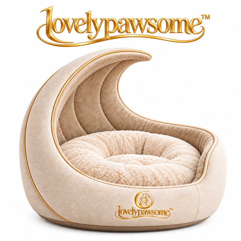 lovelypawsome™ Serene Crescent Pet Resting Nook