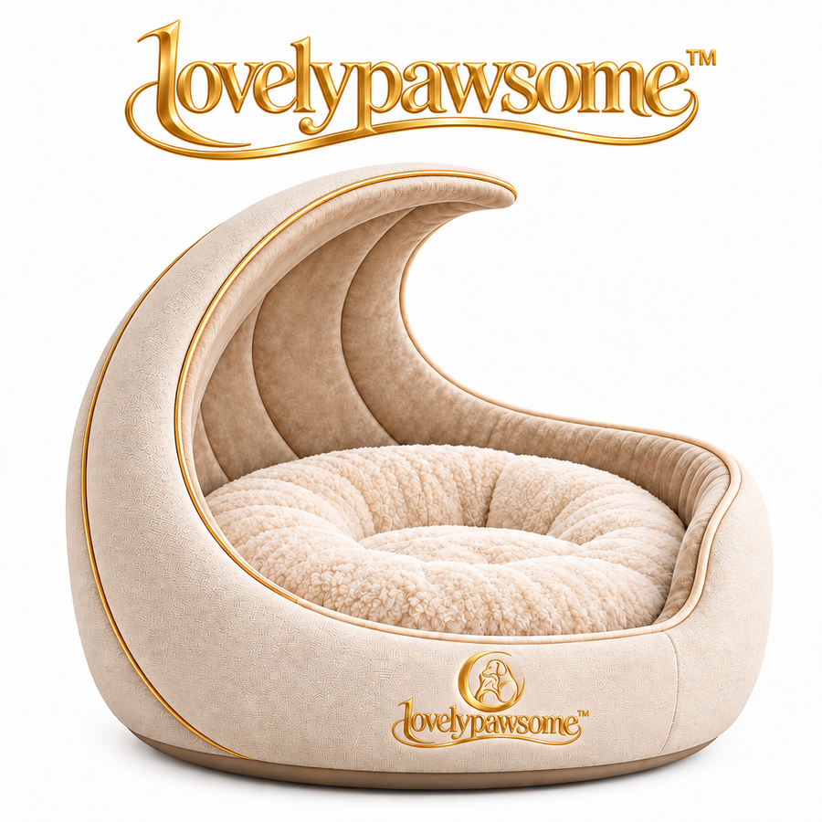 lovelypawsome™ Serene Crescent Pet Resting Nook